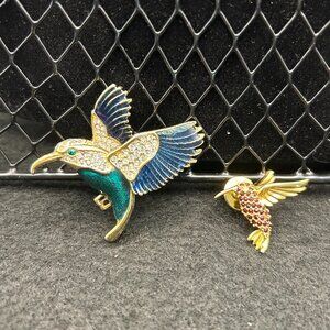 Vintage Hummingbird Brooch and Lapel Pin